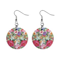 Beautiful Flowers Mini Button Earrings by goljakoff