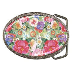 Beautiful Flowers Belt Buckles by goljakoff