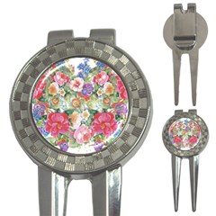 Beautiful Flowers 3-in-1 Golf Divots by goljakoff