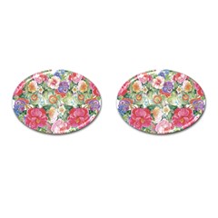 Beautiful Flowers Cufflinks (oval) by goljakoff