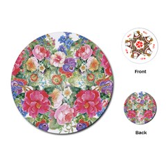 Beautiful Flowers Playing Cards Single Design (round) by goljakoff