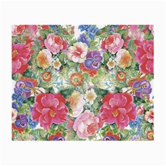 Beautiful Flowers Small Glasses Cloth (2 Sides) by goljakoff