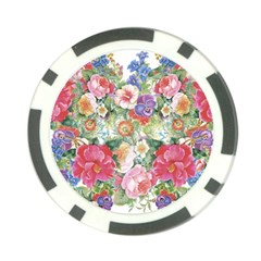 Beautiful Flowers Poker Chip Card Guard (10 Pack) by goljakoff