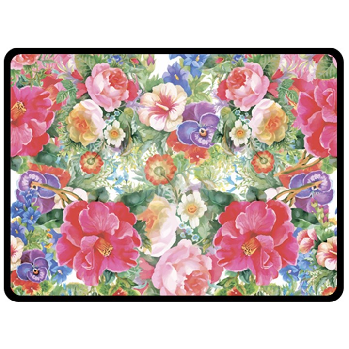 Beautiful flowers Double Sided Fleece Blanket (Large) 