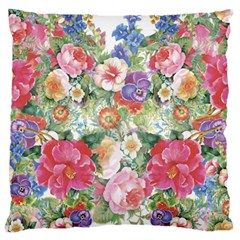 Beautiful Flowers Large Flano Cushion Case (one Side) by goljakoff