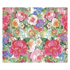 Beautiful Flowers Double Sided Flano Blanket (small)  by goljakoff