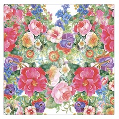 Beautiful Flowers Large Satin Scarf (square) by goljakoff