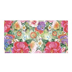 Beautiful Flowers Satin Wrap by goljakoff