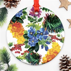 Flowers Ornament (round) by goljakoff