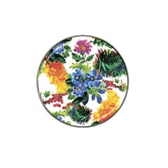 Flowers Hat Clip Ball Marker (4 Pack) by goljakoff