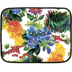 Flowers Fleece Blanket (mini) by goljakoff