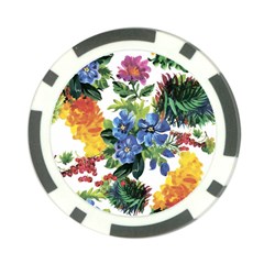 Flowers Poker Chip Card Guard (10 Pack) by goljakoff