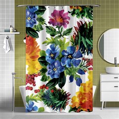 Flowers Shower Curtain 48  X 72  (small)  by goljakoff