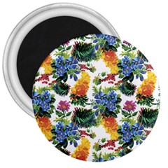 Flowers Pattern 3  Magnets by goljakoff