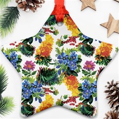 Flowers Pattern Ornament (star) by goljakoff