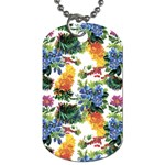 Flowers pattern Dog Tag (One Side) Front