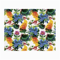 Flowers Pattern Small Glasses Cloth by goljakoff