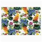 Flowers pattern Large Glasses Cloth (2 Sides) Front