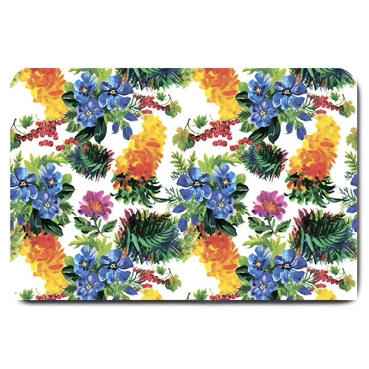 Flowers pattern Large Doormat 