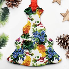 Flowers pattern Christmas Tree Ornament (Two Sides)