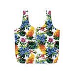 Flowers pattern Full Print Recycle Bag (S) Front