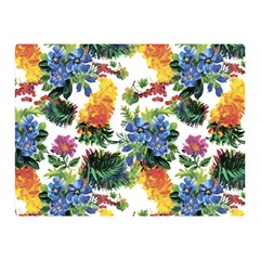 Flowers Pattern Double Sided Flano Blanket (mini)  by goljakoff