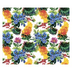 Flowers Pattern Double Sided Flano Blanket (small)  by goljakoff