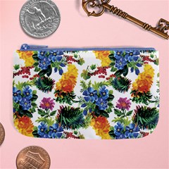 Flowers Pattern Large Coin Purse by goljakoff