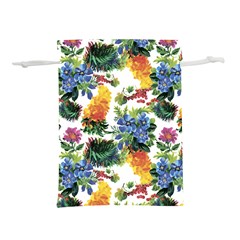 Flowers pattern Lightweight Drawstring Pouch (S)