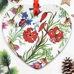 Summer Flowers Ornament (heart) by goljakoff