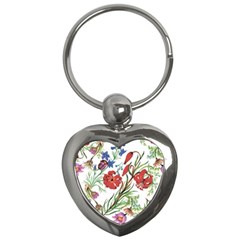 Summer Flowers Key Chain (heart) by goljakoff