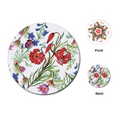 Summer Flowers Playing Cards Single Design (round) by goljakoff