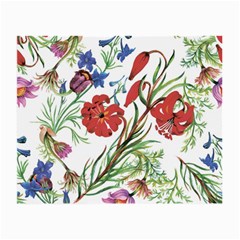 Summer Flowers Small Glasses Cloth (2 Sides) by goljakoff