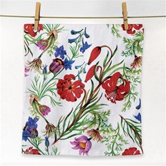 Summer Flowers Face Towel by goljakoff