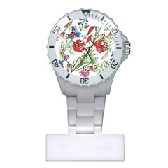 Summer Flowers Plastic Nurses Watch by goljakoff