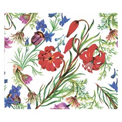 Summer Flowers Double Sided Flano Blanket (small)  by goljakoff