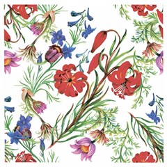 Summer Flowers Wooden Puzzle Square by goljakoff