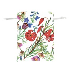 Summer Flowers Lightweight Drawstring Pouch (m) by goljakoff