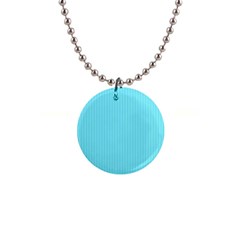 Arctic Blue & Black -  1  Button Necklace by FashionLane