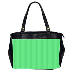 Algae Green & Black -  Oversize Office Handbag (2 Sides) by FashionLane