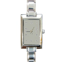 Silver Cloud Grey & Black - Rectangle Italian Charm Watch by FashionLane