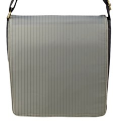 Silver Cloud Grey & Black - Flap Closure Messenger Bag (s) by FashionLane