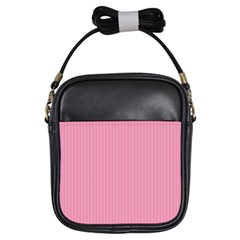 Amaranth Pink & Black - Girls Sling Bag by FashionLane