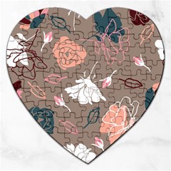 Rose -01 Jigsaw Puzzle (heart) by LakenParkDesigns