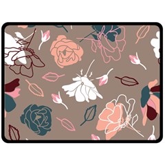 Rose -01 Fleece Blanket (large)  by LakenParkDesigns