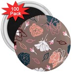 Rose -01 3  Magnets (100 pack) Front