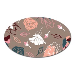 Rose -01 Oval Magnet by LakenParkDesigns