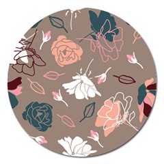 Rose -01 Magnet 5  (round) by LakenParkDesigns