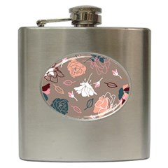 Rose -01 Hip Flask (6 Oz) by LakenParkDesigns