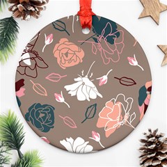 Rose -01 Round Ornament (two Sides) by LakenParkDesigns